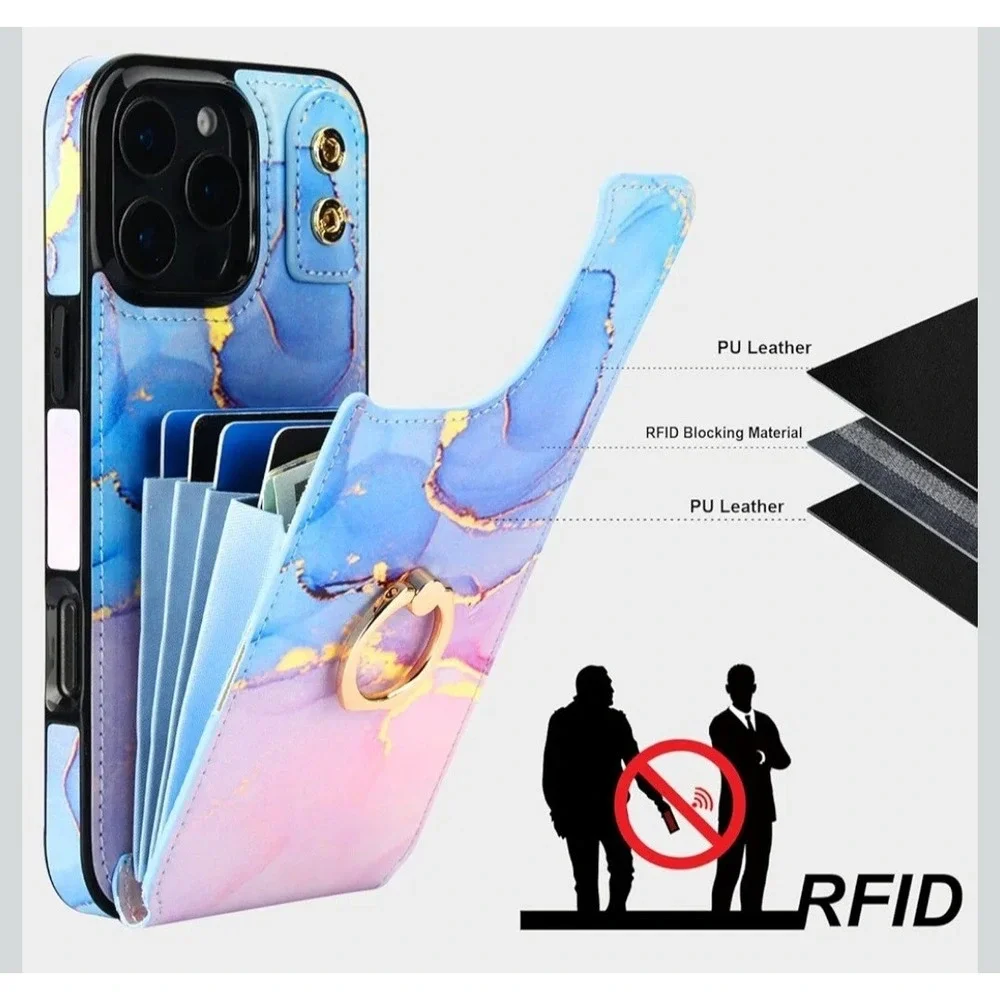 HAOPINSH for iPhone 16 Pro Max Wallet Case with‎ Card Holder, MSRP $26.99